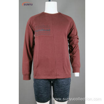 Men's cotton french terry long sleeve sweatshirt